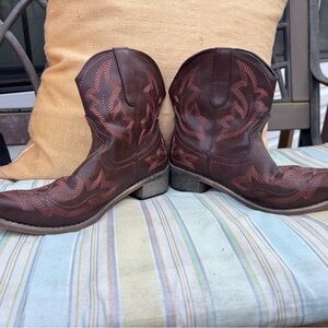 Brown Western Cowboy Boots
